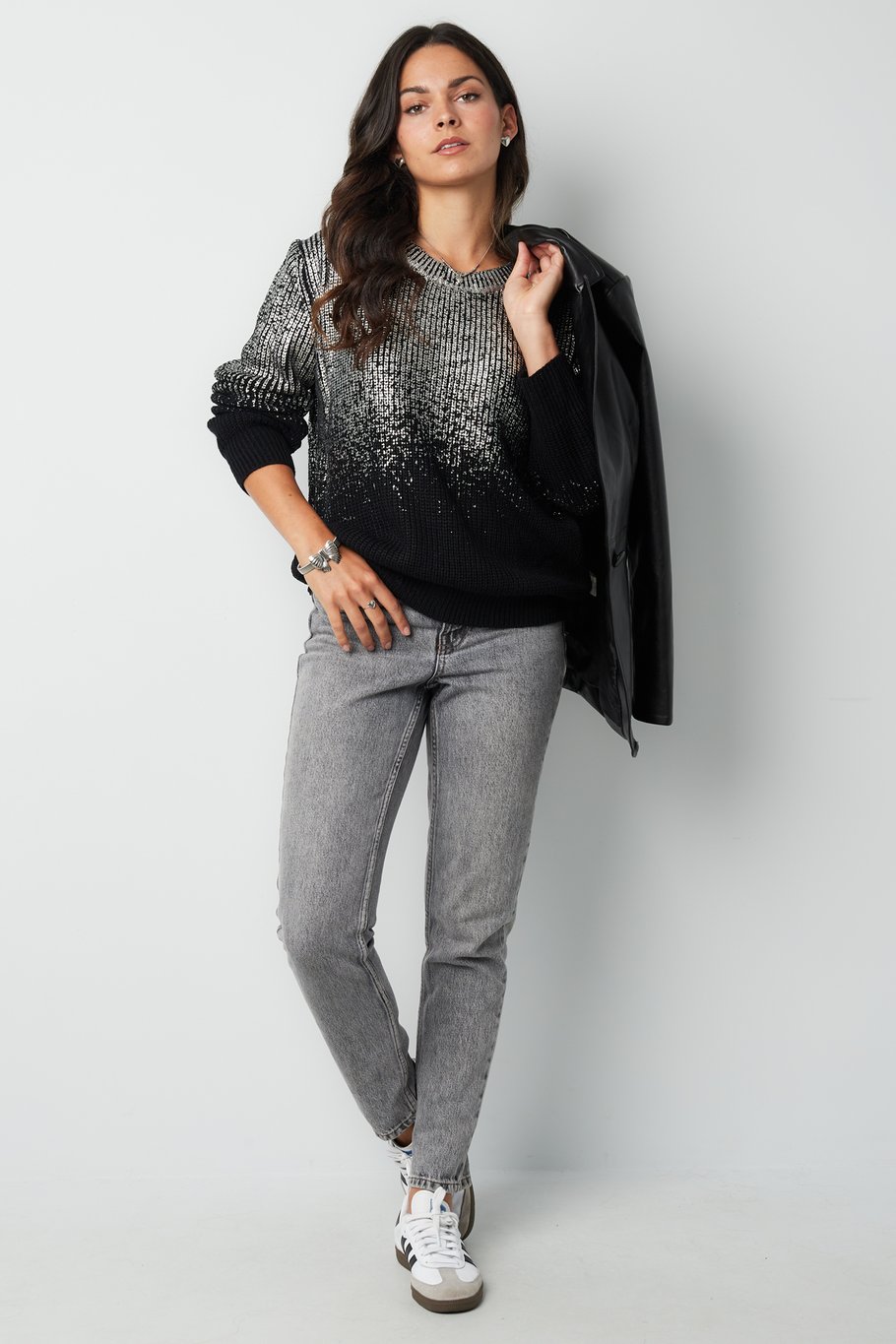 Glitz and Glow Pullover - Schwarz &amp;  Bild5